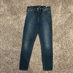 Lucky Brand Blue Skinny Jeans with Distressed Details